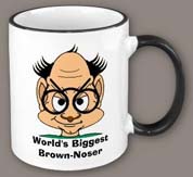 Brown-noser mug